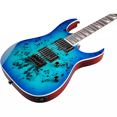 Ibanez GRGR221PA GRG Series 6-String Electric Guitar Aqua Burst - musicians--Friend