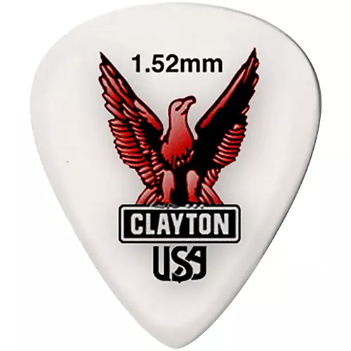 Clayton Acetal Standard Guitar Picks .63 mm 1 Dozen - musicians--Friend