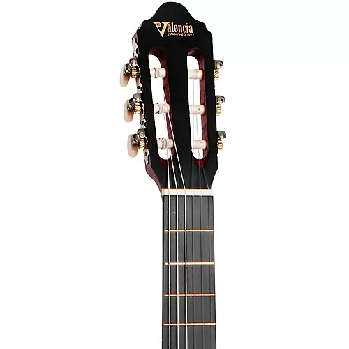 Valencia 200 Series 3/4 Size Classical Acoustic Guitar Transparent Blue - musicians--Friend