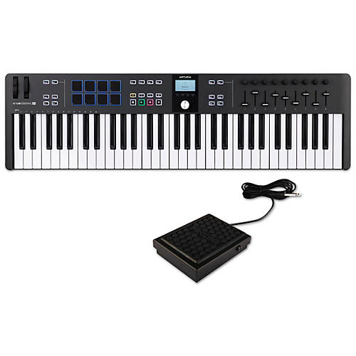 Arturia KeyLab Essential 61 mk3 Keyboard Controller With Sustain Block Black - musicians--Friend