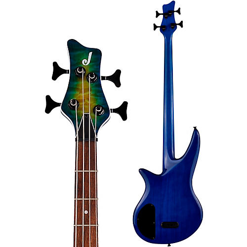 Jackson X Series Spectra Bass SBXQ IV Amber Blue Burst - musicians--Friend
