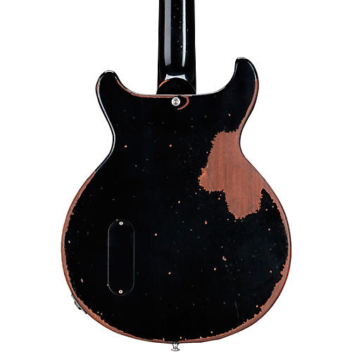 Gibson Custom Murphy Lab 1960 Les Paul Junior Double-Cut Reissue Ultra Heavy Aged Electric Guitar Ebony - musicians--Friend