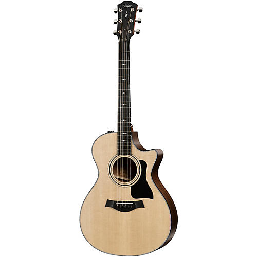 Taylor 312ce V-Class Grand Concert Acoustic-Electric Guitar Natural - musicians--Friend