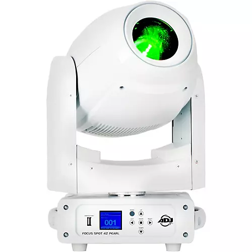 American DJ Focus Spot 4Z Pearl White 200W LED Powered Moving Head Spot Fixture - musicians--Friend