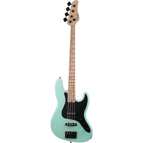 Schecter Guitar Research J-4 Maple Fingerboard Bass Sea Foam Green Black Pickguard - musicians--Friend