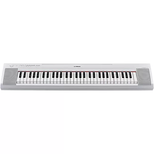 Yamaha Piaggero NP-15 61-Key Portable Keyboard With Power Adapter White - musicians--Friend