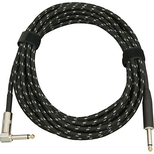Musician's Gear Tweed Right Angle Instrument Cable Gold 20 ft. - musicians--Friend