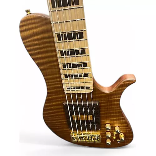 Used 2024 Utera Guitars Elegance 6 String Natural Electric Bass Guitar Natural - musicians--Friend
