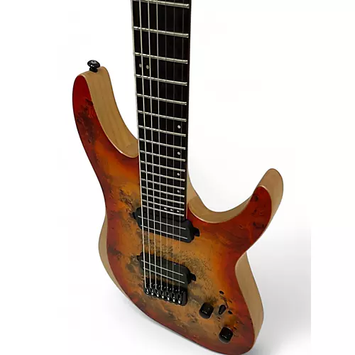 Used Schecter Guitar Research REAPER 7 SATIN INFERNO BURST Solid Body Electric Guitar SATIN INFERNO BURST - musicians--Friend