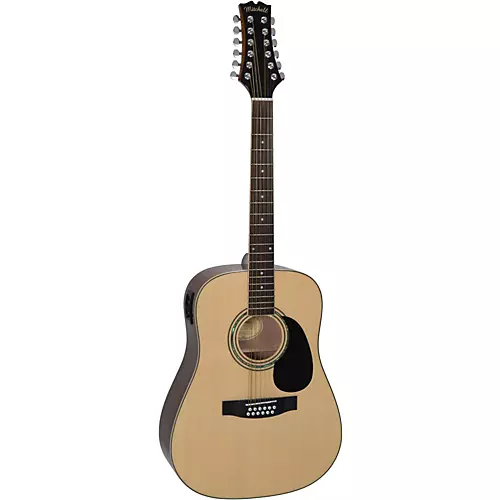 Mitchell D120S12E 12-String Dreadnought Acoustic-Electric Guitar Natural - musicians--Friend