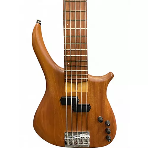 Used US Masters Guitar Works EP5 Natural Electric Bass Guitar Natural - musicians--Friend