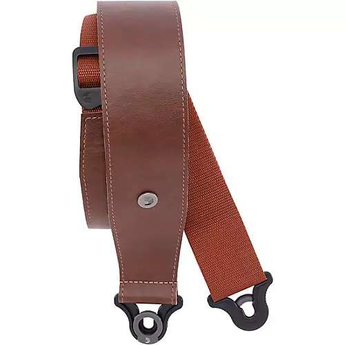 D'Addario Comfort Leather Auto Lock Guitar Strap Black 3 in. - musicians--Friend