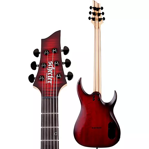 Schecter Guitar Research Sunset Extreme Left-Handed Electric Guitar Scarlet Burst - musicians--Friend