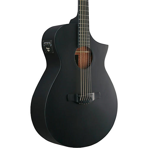 Ibanez AEWC621 Auditorium Acoustic-Electric Guitar Blackout Flat - musicians--Friend