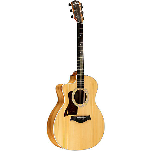 Taylor 214ce Koa Grand Auditorium Left-Handed Acoustic-Electric Guitar Natural - musicians--Friend