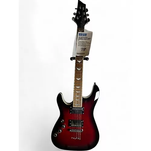 Used Schecter Guitar Research C1 Plus Left Handed Crimson Red Trans Electric Guitar Crimson Red Trans - musicians--Friend