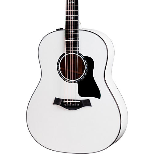 Taylor Custom Torrefied Sitka Spruce-Neo-Tropical Mahogany Grand Pacific Acoustic-Electric Guitar Pearl White - musicians--Friend
