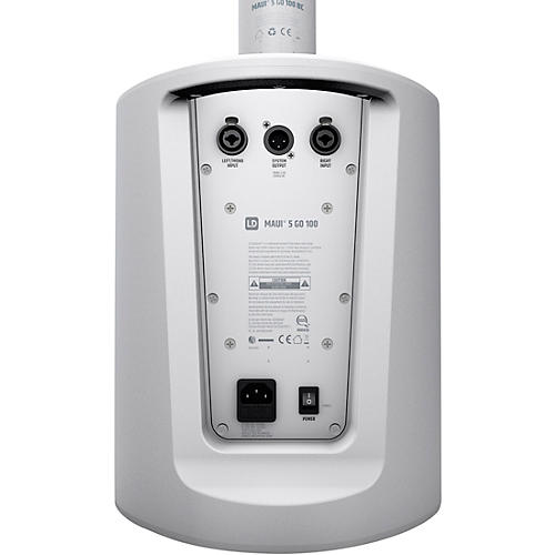LD Systems MAUI 5 GO 100 Ultraportable Battery-Powered Column PA System White - musicians--Friend