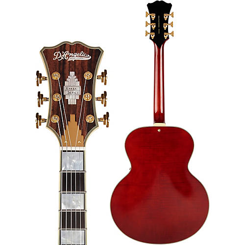 D'Angelico Excel Series Style B Throwback Hollowbody Electric Guitar with USA Seymour Duncan Floating Mini Humbucker Viola - musicians--Friend