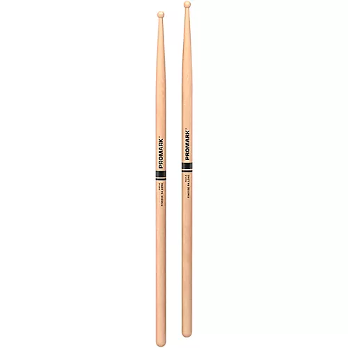 Promark Finesse Maple Long Round Tip Drum Stick 2B Wood - musicians--Friend