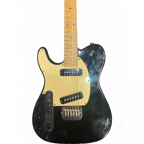 Used G&L ASAT Deluxe Left Handed Black Electric Guitar Black - musicians--Friend