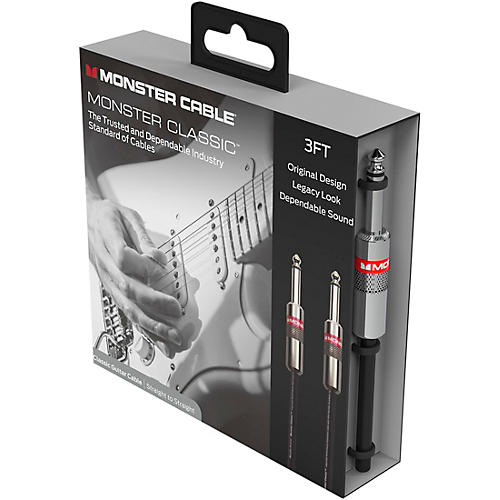 Monster Cable Prolink Classic Instrument Cable 3 ft. Black - musicians--Friend