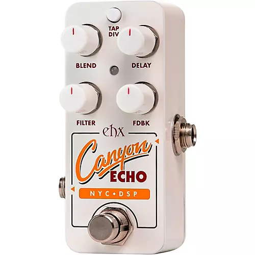 Electro-Harmonix Canyon Echo Digital Delay Effects Pedal White - musicians--Friend