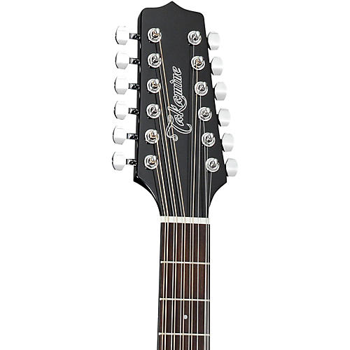 Takamine G Series GD30CE-12 Dreadnought 12-String Acoustic-Electric Guitar Black - musicians--Friend