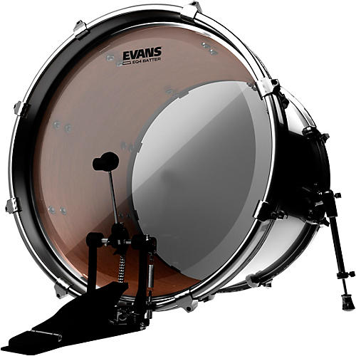 EVANS EQ4 Batter Clear Bass Drum Head 20 in. - musicians--Friend
