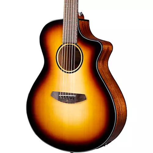Breedlove Discovery S Concert 12-String CE European Spruce-African Mahogany Acoustic-Electric Guitar Edge Burst - musicians--Friend