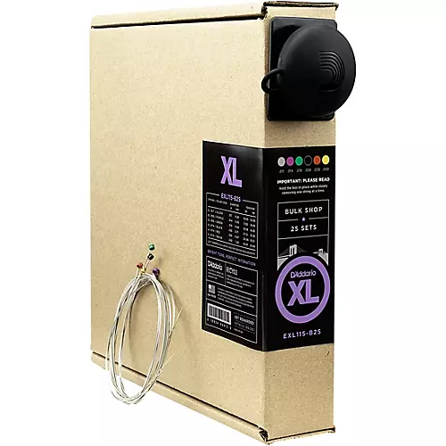 D'Addario EXL115 Blues/Jazz Bulk Pack Guitar Strings Medium - 25 Sets 25 Sets - musicians--Friend