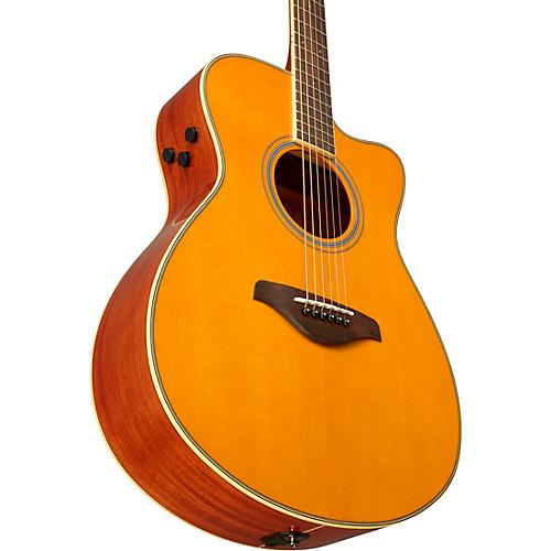 Yamaha FSC-TA TransAcoustic Concert Cutaway Acoustic-Electric Guitar Brown Sunburst - musicians--Friend