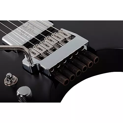 Schecter Guitar Research Synyster Gates Custom- 6 TR-S Headless Left-Handed Electric Guitar Satin Black - musicians--Friend