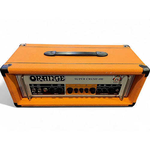 Used Orange Amplifiers Super Crush 100 Tube Guitar Amp Head - musicians--Friend