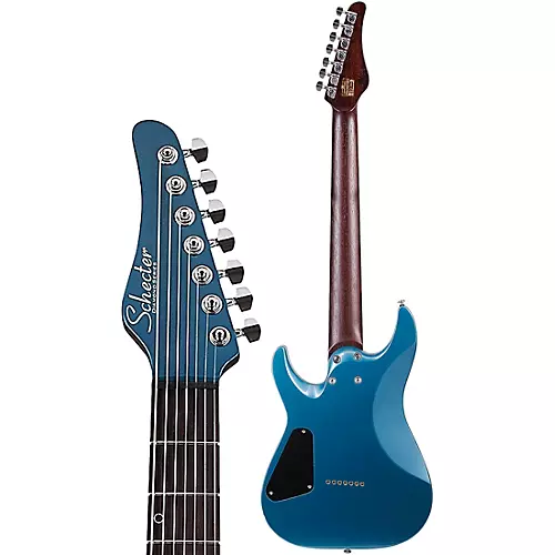 Schecter Guitar Research Aaron Marshall AM-7 7-String Electric Guitar Cobalt Slate - musicians--Friend