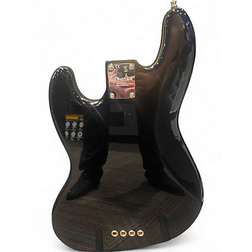 Used Fender American Professional Jazz Bass Black Electric Bass Guitar Black - musicians--Friend