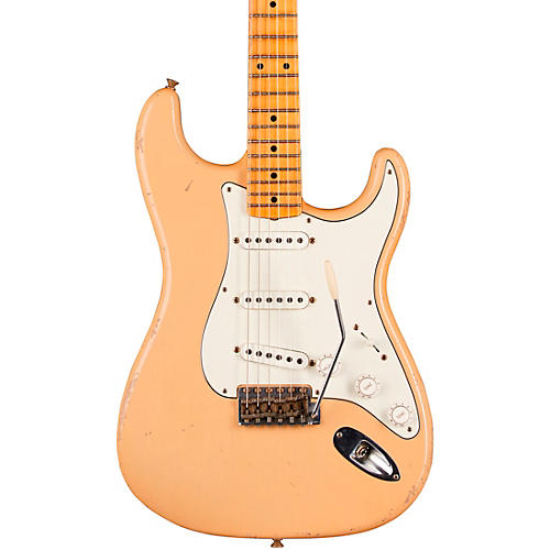 Fender Custom Shop 1958 Stratocaster Journeyman Relic Electric Guitar Masterbuilt by Todd Krause Black - musicians--Friend