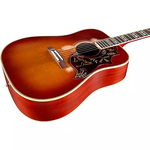 Gibson Murphy Lab 1960 Hummingbird Heavy Aged Acoustic Guitar Washed Cherry Sunburst - musicians--Friend