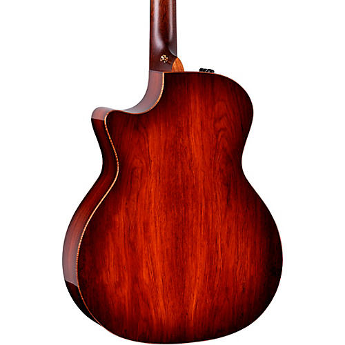 Taylor Custom Sinker Redwood-Cocobolo Grand Auditorium Acoustic-Electric Guitar Natural - musicians--Friend