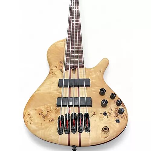Used Ibanez SRSC805 BURL Electric Bass Guitar BURL - musicians--Friend