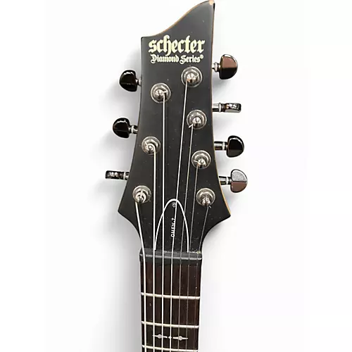 Used Schecter Guitar Research Omen 7 Walnut Solid Body Electric Guitar Walnut - musicians--Friend
