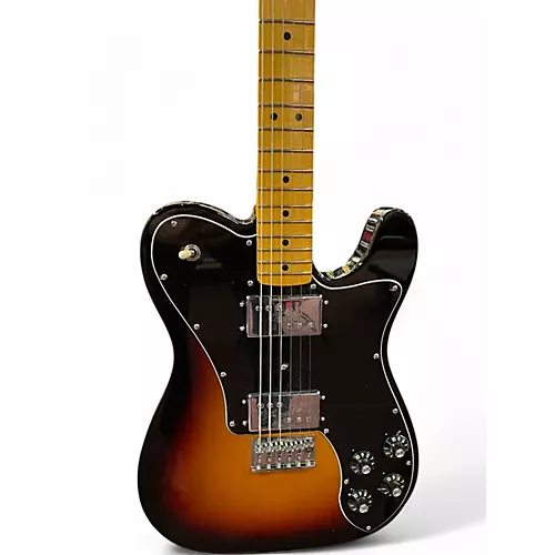 Used 2020s Fender american vintage telecaster deluxe 3 Tone Sunburst Solid Body Electric Guitar 3 Tone Sunburst - musicians--Friend