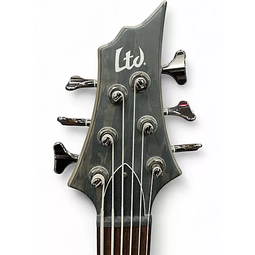 Used ESP LTD B206SM 6 String Green Electric Bass Guitar Green - musicians--Friend