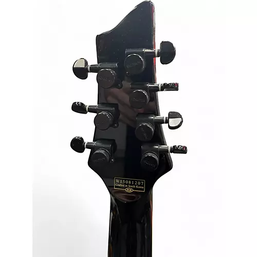 Used Schecter Guitar Research HELLRAISER PT7 Black Solid Body Electric Guitar Black - musicians--Friend