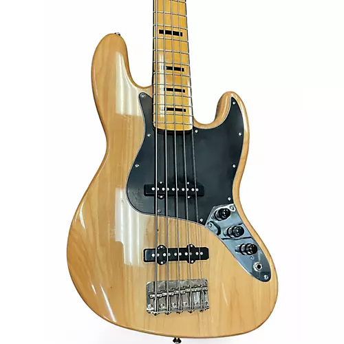 Used Squier CLASSIC VIBE 70S JAZZ BASS V Natural Electric Bass Guitar Natural - musicians--Friend