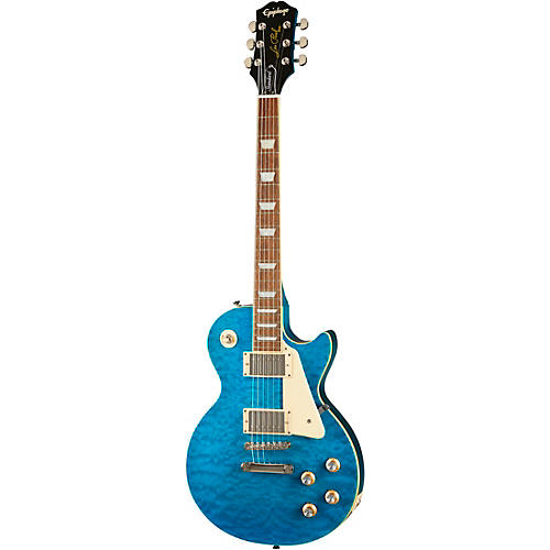 Epiphone Les Paul Standard '60s Quilt Top Limited-Edition Electric Guitar Faded Cherry Sunburst - musicians--Friend