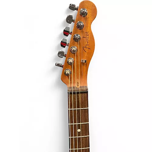Used 2022 Fender Acoustasonic Player Telecaster ATOMIC WHITE Acoustic Electric Guitar ATOMIC WHITE - musicians--Friend
