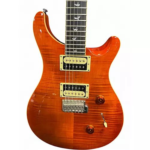 Used PRS 25th Anniversary Custom 24 Smoked Amber Solid Body Electric Guitar Smoked Amber - musicians--Friend
