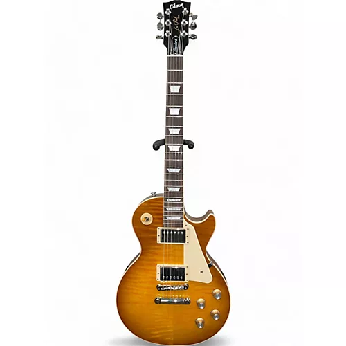 Used 2022 Gibson Les Paul Standard 1960S Neck Honey Burst Solid Body Electric Guitar Honey Burst - musicians--Friend