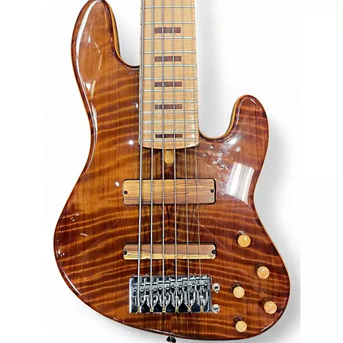 Used Low End LEJ 6-24 NAMM 2019 OCEAN REDWOOD Electric Bass Guitar OCEAN REDWOOD - musicians--Friend